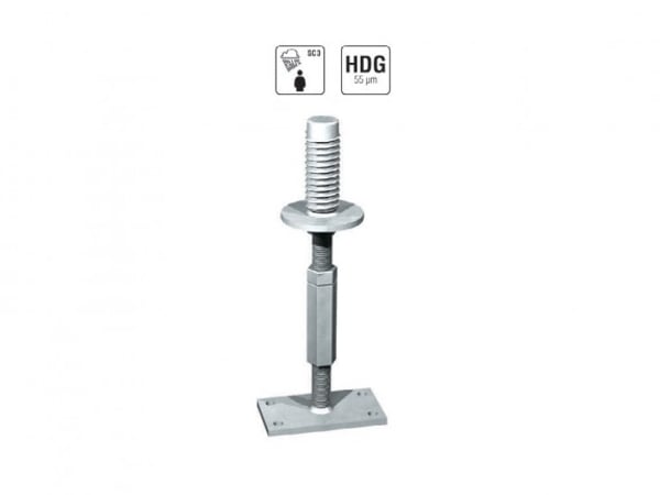 Adjustable Post Support With Long Nut
