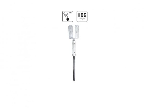 Adjustable Y-Type Post Support With Long Nut
