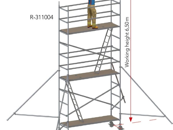 RALUTECH Rolling Tower 75 × 250 cm, R-311004
