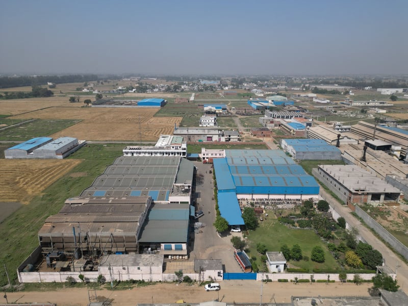 Aerial view of KEAA International’s manufacturing facility