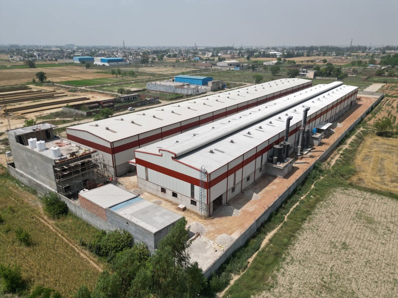Aerial view of KEAA International’s manufacturing facility