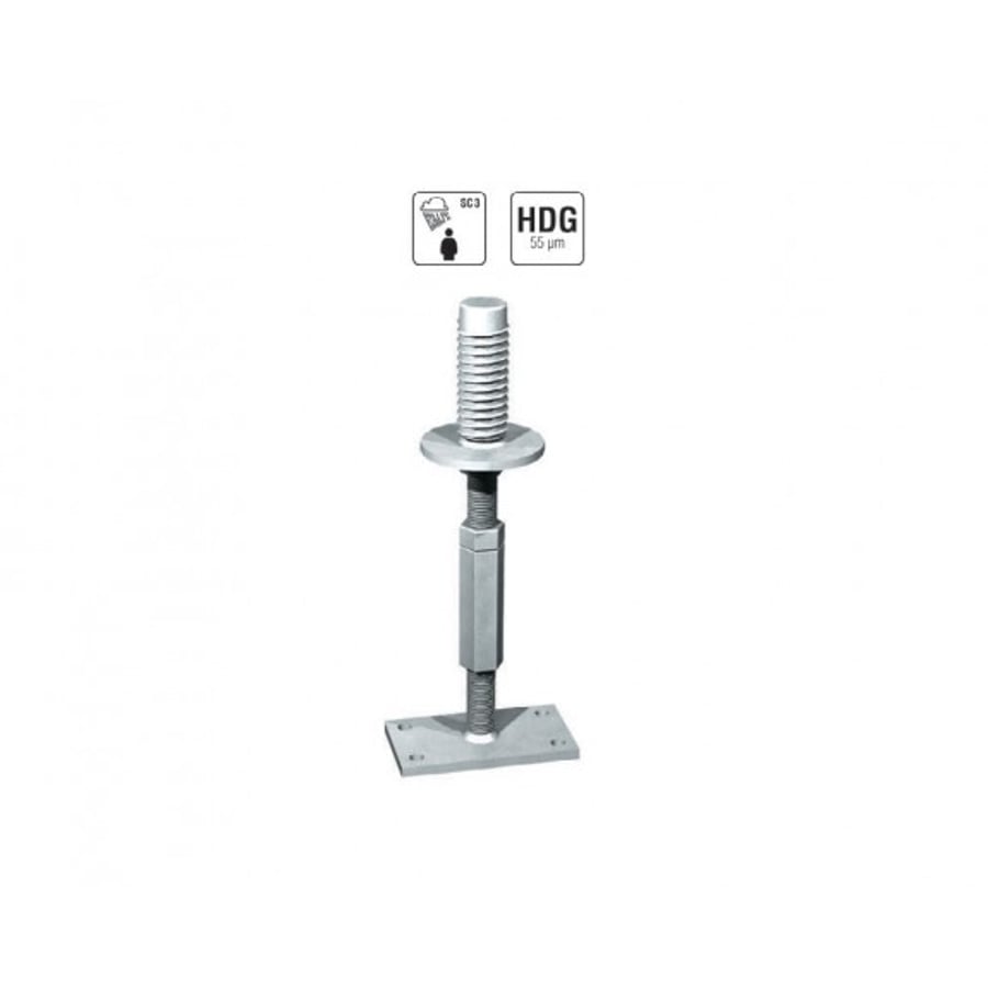 Adjustable Post Support With Long Nut